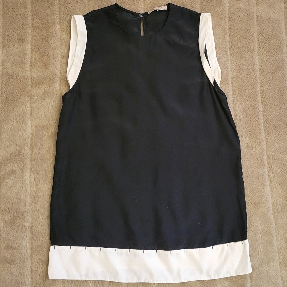 Emilio Pucci colorblock sleeveless silk blouse